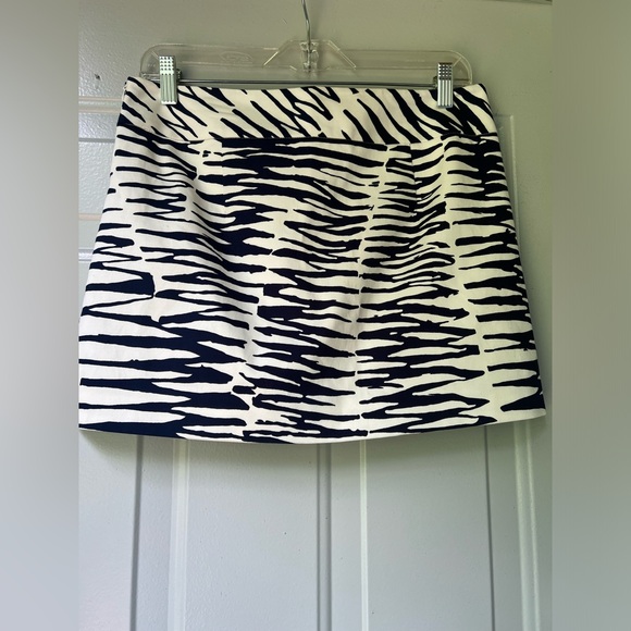 Trina Turk zebra Stripes Cotton Skirt Size 6 - Picture 8 of 9
